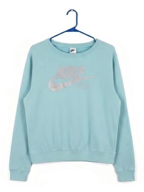 Nike Aqua Crystal Logo Crewneck Sweatshirt